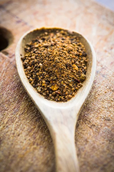 Spices in a spoon — Stock Photo, Image