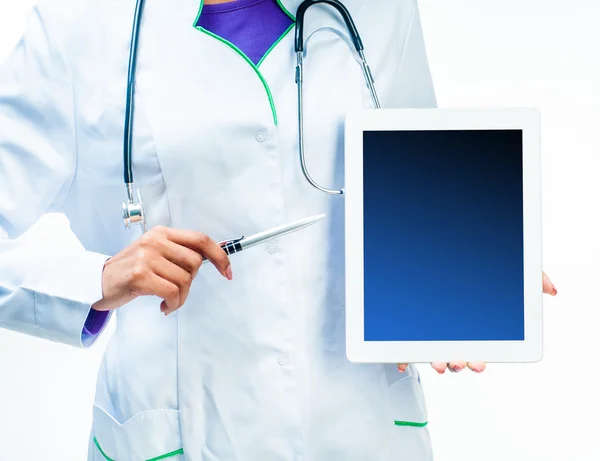 Doctor with tablet computer — Stock Photo, Image