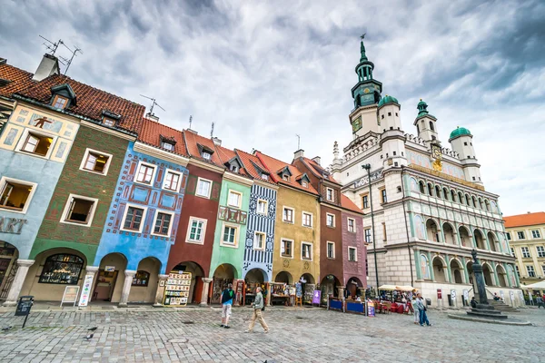 A praça central de Poznan — Fotografia de Stock