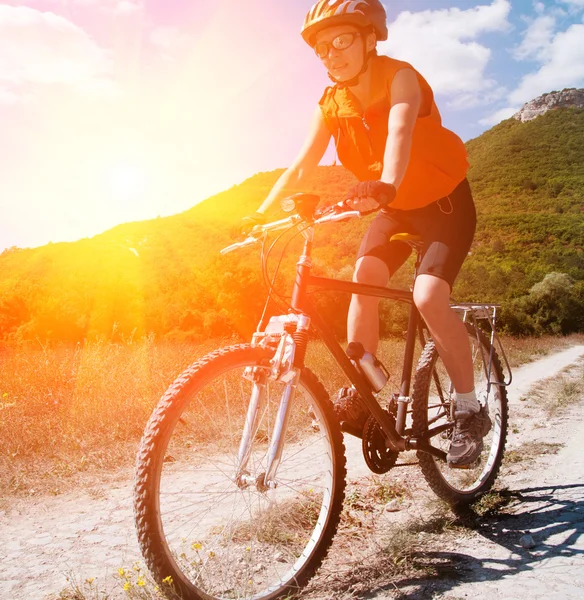 Mountain biker — Stock Photo, Image