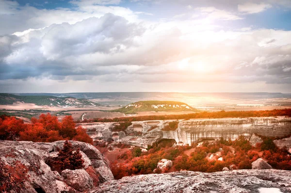 Krajina s horami — Stock fotografie