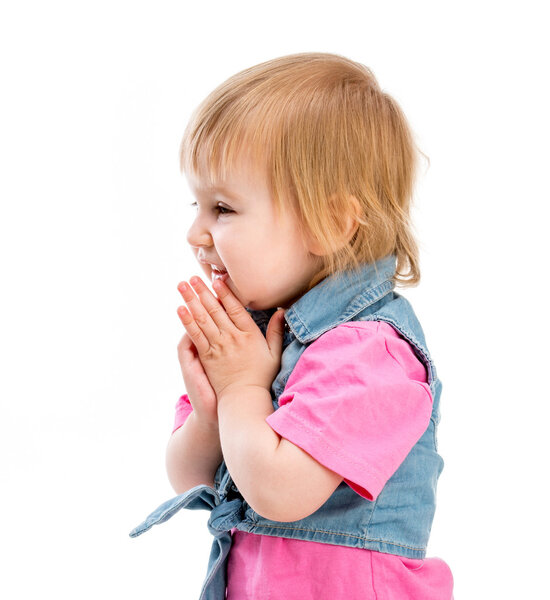 Ребенок на белом
