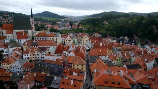 Krumlov városképe, Csehország — Stock videók