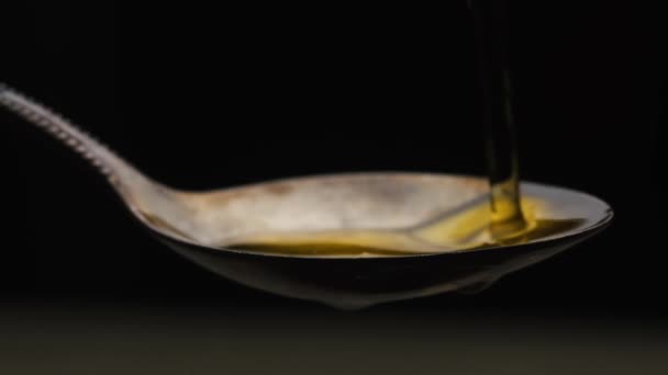 Macro-economische olijfolie — Stockvideo