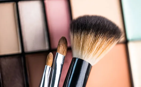 Zestaw szczotek do makijażu — Zdjęcie stockowe