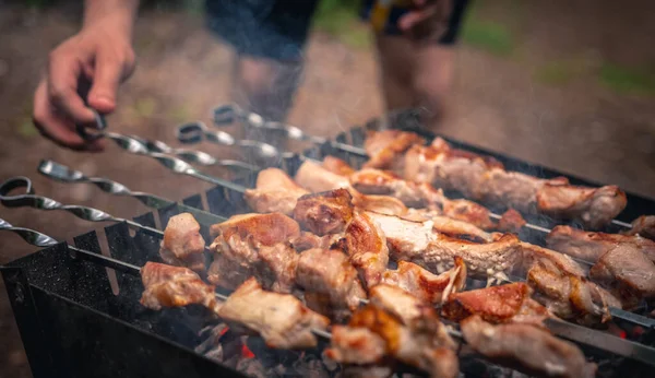 Barbecue at the nature — Stock Photo, Image