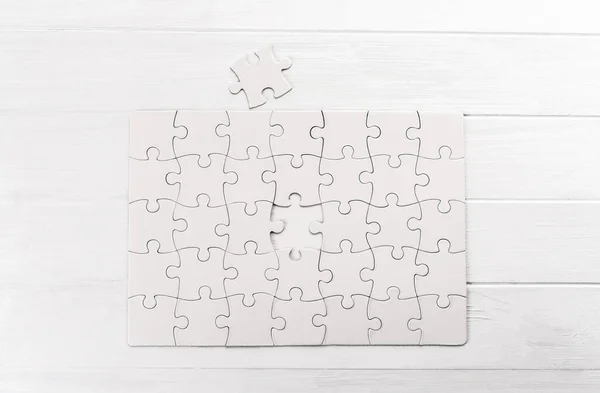 Weiße Puzzle — Stockfoto