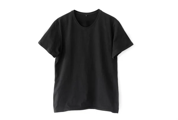 Camiseta preta mockup — Fotografia de Stock