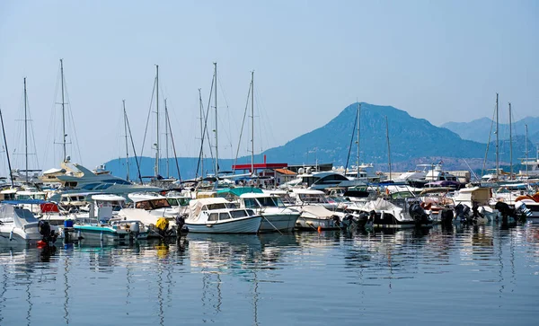 Yachts port in Montenegro — Stock Photo, Image