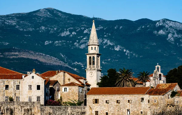 Budva, Czarnogóra widok na morze — Zdjęcie stockowe