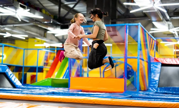 Activities at colorful playground park — Stock Photo, Image