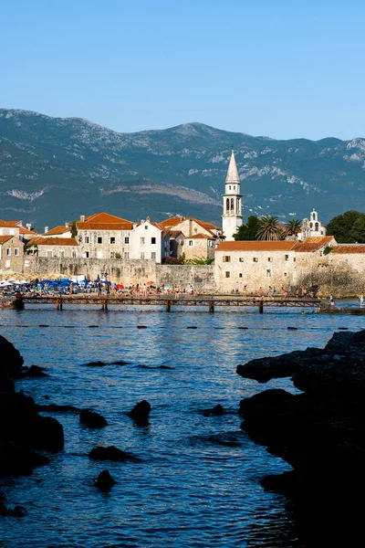 Budva, Montenegro uitzicht op zee — Stockfoto