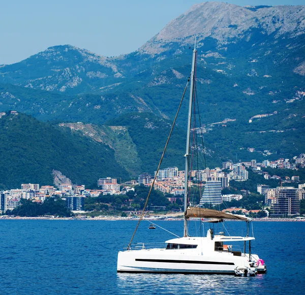 Yachts port in Montenegro — Stock Photo, Image