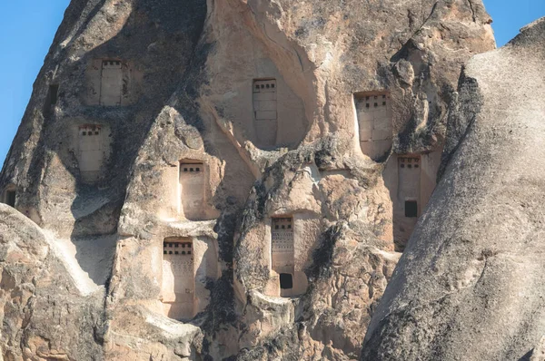 Höhlenwohnungen in Kappadokien, Türkei — Stockfoto