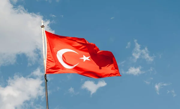 Bandeira nacional da Turquia — Fotografia de Stock