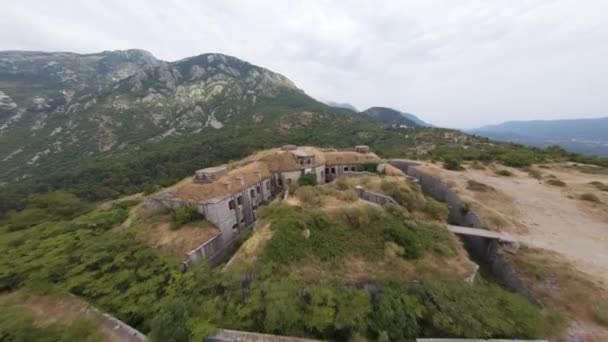 Fortaleza Gorazda em Montenegro — Vídeo de Stock
