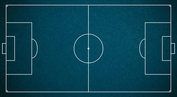 Blue Background Blank Football Field Soccer Field Illustration Pattern Top — Stockfoto