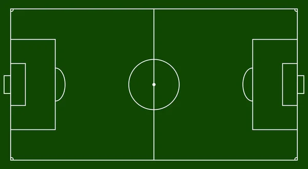 Green football field. Soccer field illustration. Green color background top view. Graphic court for creating games.