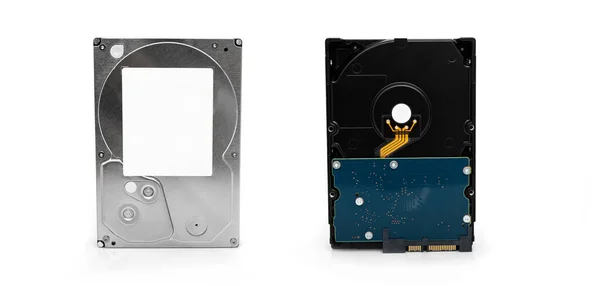 Hardware Disk Hdd Datum Computer Isolated White Background View Both — Stock Photo, Image