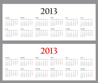 set şablonunu takvimler 2013.