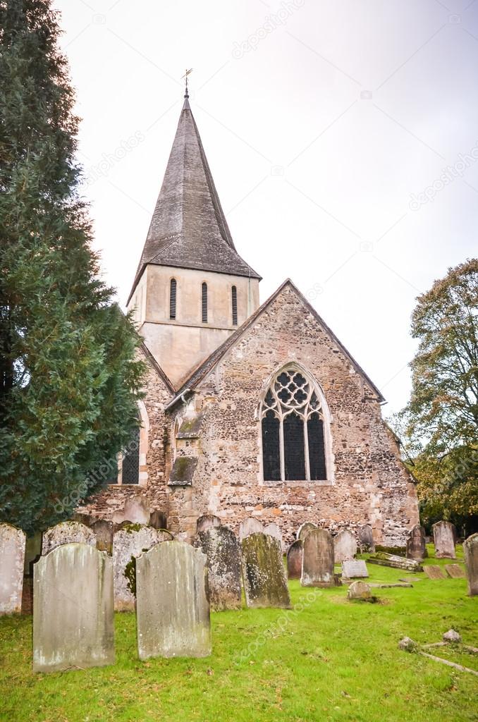 Shere village Church Surrey England