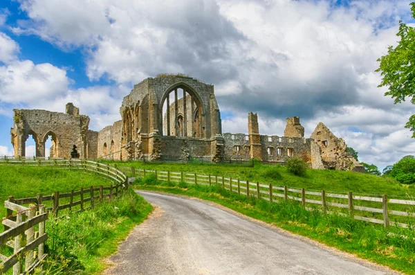 Egglestone Abbey ruínas no Condado de Durham — Fotografia de Stock