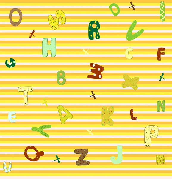 Abstrakta sömlösa alfabetet bakgrund vektor illustration — Stock vektor