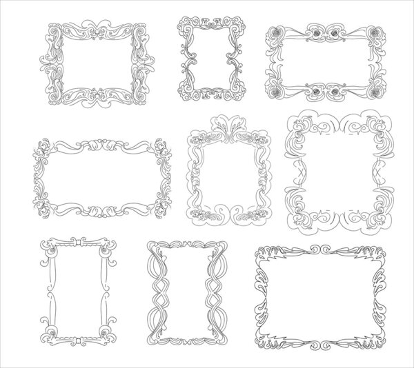 Retro labels design vector