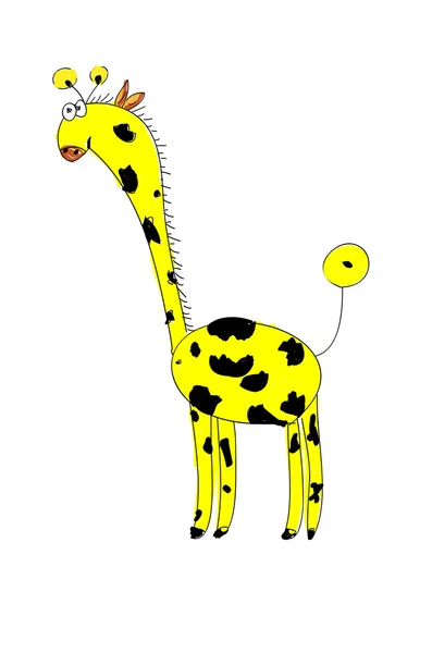 Soft toys - baby giraffe. vector — Stock Vector