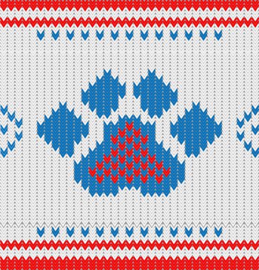 paw baskı. vektör çizim.