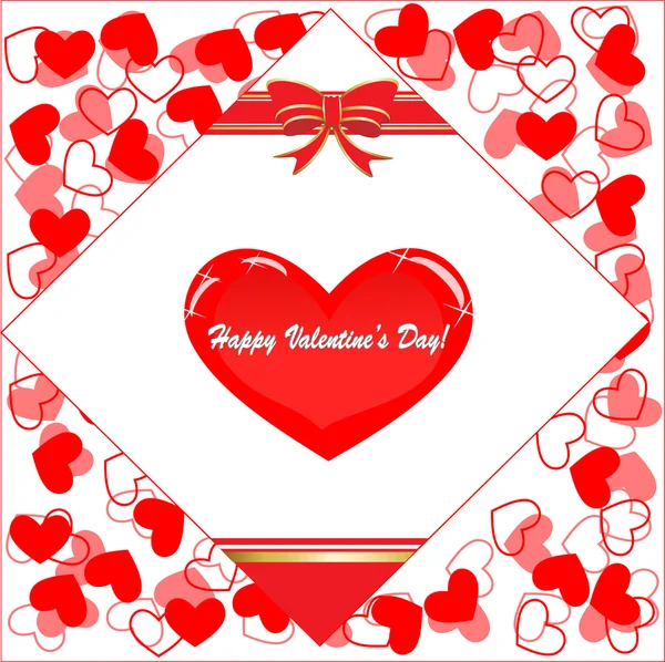 Valentine's Day card — Stock Vector