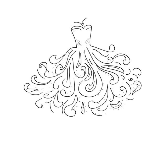 Весільне плаття — стоковий вектор
