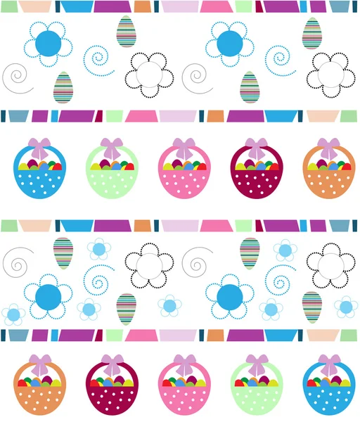 Easter background with  eggs — Stock Vector