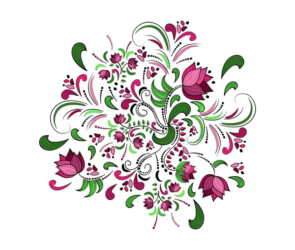 Marco floral. Vector acuarela fondo . — Archivo Imágenes Vectoriales