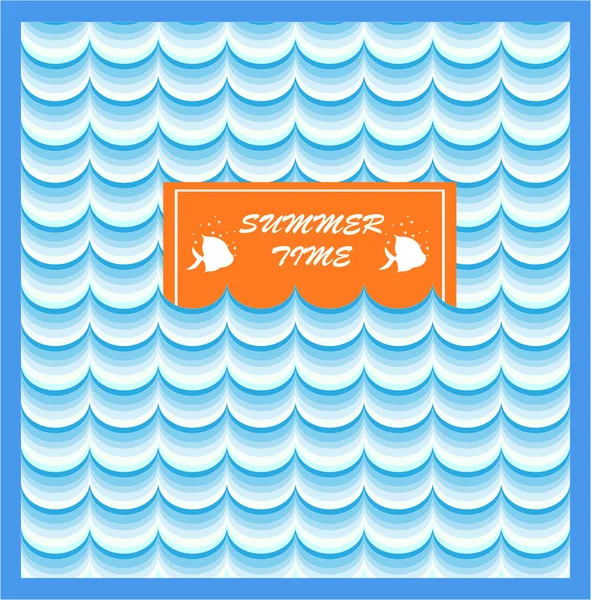 Summer Card Print — Stock Vector