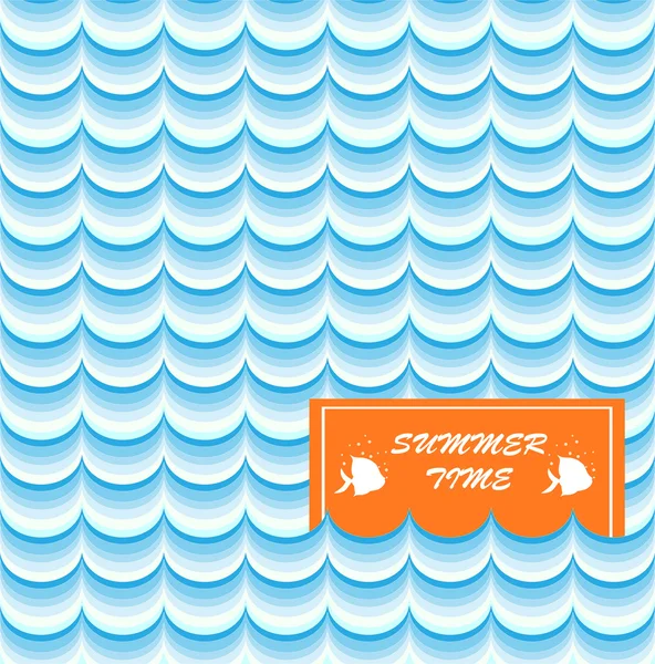 Tarjeta de Verano Imprimir — Vector de stock