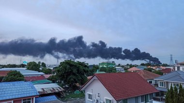 Tayland 'ın Bangkok' unda siyah duman