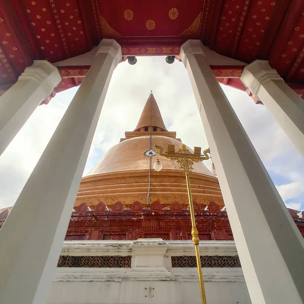 Chedi Nakhon Pathom Província Tailândia — Fotografia de Stock