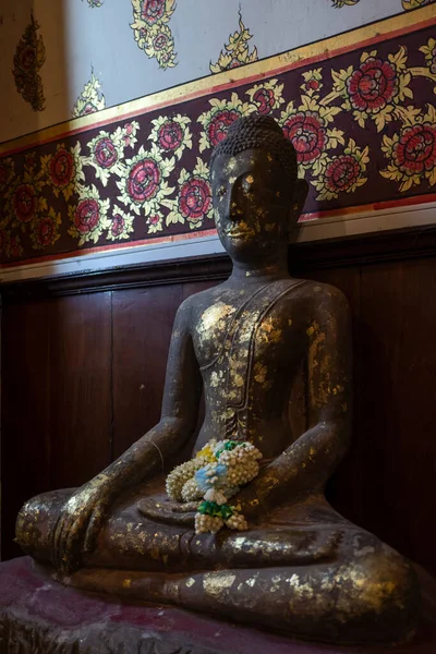 Antigua Estatua Buda Provincia Ayutthaya Tailandia —  Fotos de Stock