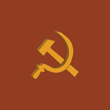 Hammer and sickle icon clipart
