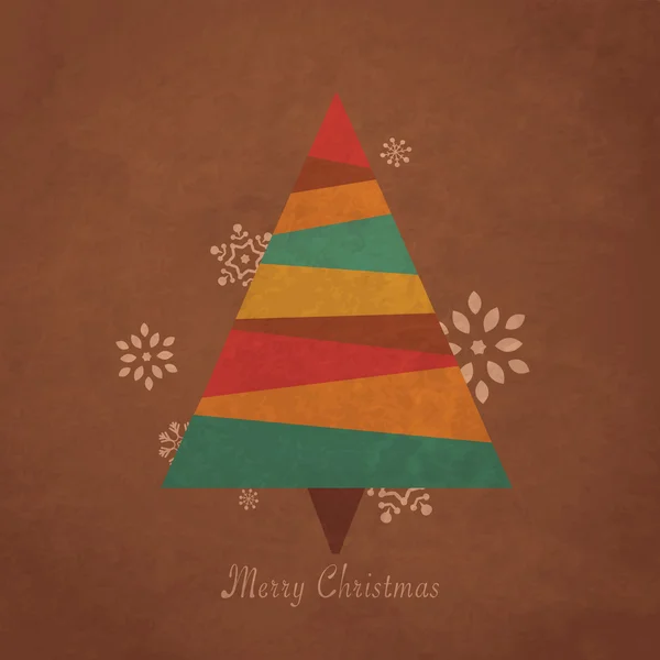 Arbre de Noël rétro — Image vectorielle
