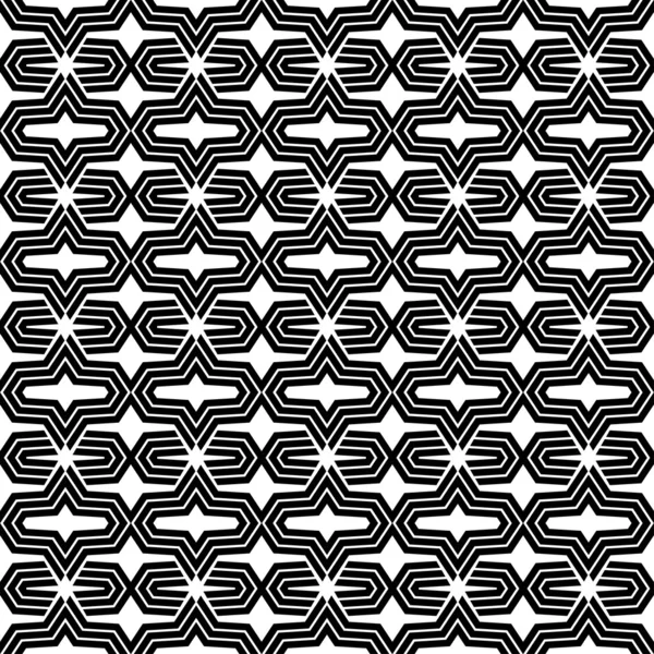 An elegant black and white, vector pattern — Stock Vector