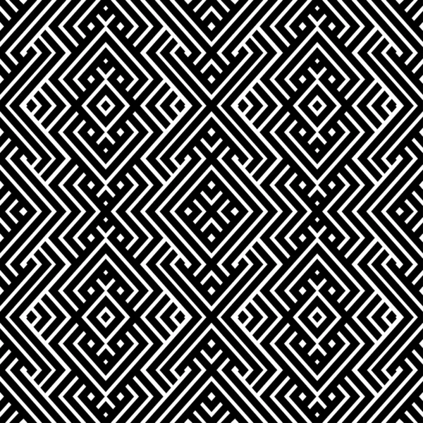 Un élégant motif vectoriel noir et blanc — Image vectorielle