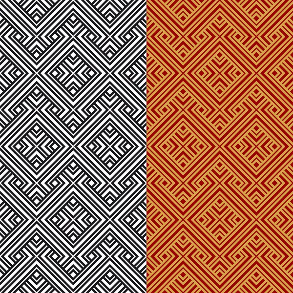 Résumé Ethnic Seamless Geometric Pattern. Illustration vectorielle — Image vectorielle