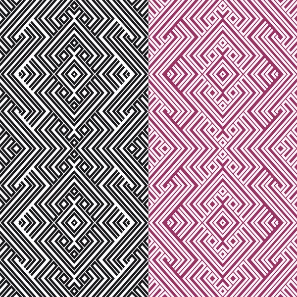 Abstrakte ethnische nahtlose geometrische Muster. Vektorillustration — Stockvektor