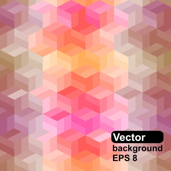 Retro seamless pattern of geometric — Stock Vector