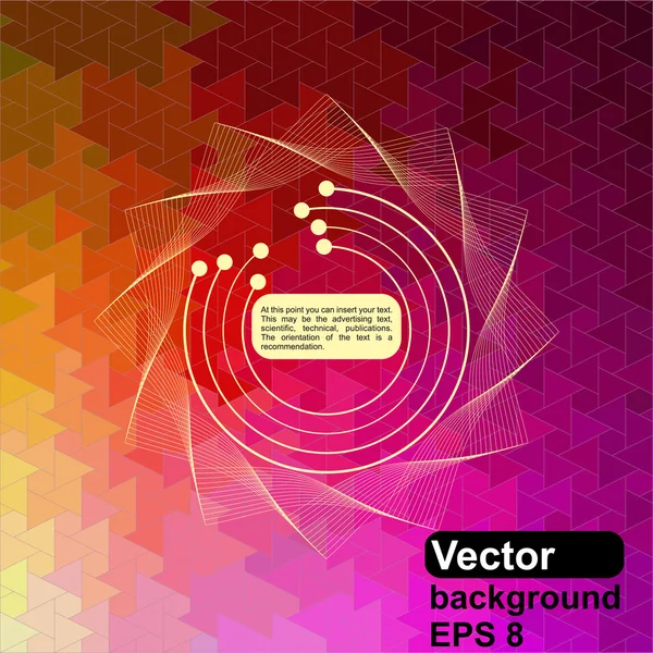 Abstract background of digital technologies — Stock Vector