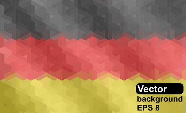 Tysk flagg av geometriska former. — Stock vektor