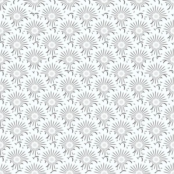 Nahtloses Muster. Blumen stilvollen Hintergrund. Vektor, der Textur wiederholt — Stockvektor