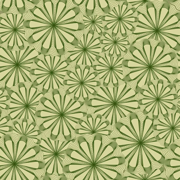 Patrón inconsútil colorido - flores abstractas — Vector de stock